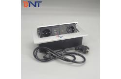 China Silver Flush Mount Multimedia Desk Hidden Socket supplier