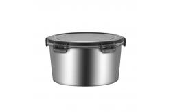 China Reusable Metal Freezer Containers Food Storage Custom With Lids Round supplier