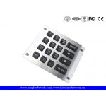 Rear Panel Mount Led Illuminated Metal Keypad for Industrial Machines