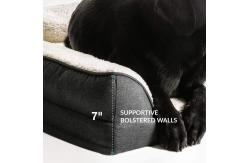 China SGS Memory Foam Dog Bed With Removable Washable Cover Polyester supplier