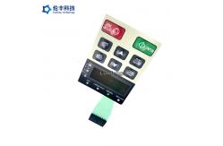 China Black LCD Window Tactile LED Membrane Switch Matte Look supplier