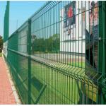 Galvanized electrostatic spray or PVC dipped coating SHS  post welded mesh fence for sale