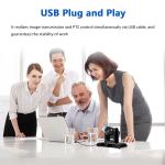 Remote Control 4K PTZ Video Conference Camera 5X Zoom 116 Degree Wide Angle