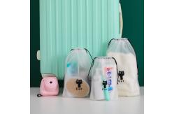 China 15cm*20cm Drawstring Plastic Bag Waterproof 50-200microns Thickness supplier