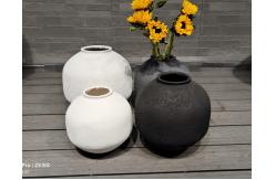 China Optimize Plant Growth with Customized Fiber Clay Planter and Drainage Holes supplier