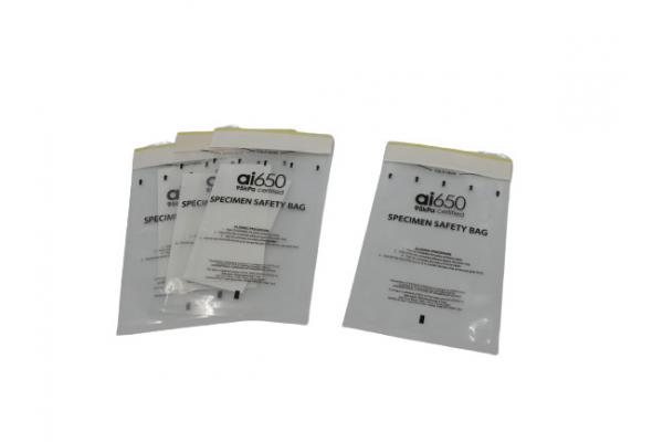 95kPa Pressure Sensitive Adhesive Clear Individual Pouch Specimen Transport Bag