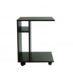 Movable Wheels Wooden Occasional Tables Three Shelves Storage For Snacks / Drink for sale