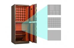 China Watch Winder Jewelry  Safe Box Double door Jewelry Drawer Intelligent Dual Alarm supplier