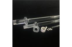 China Threaded Machining Quartz Glass Nuts And Tubes For High Temperature Environment supplier
