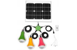 China 50000h Long Life Camping 15W Mini Solar Power System With 3 Bulbs supplier
