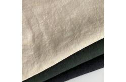 China Soft Breathable Stonewashed Ramie Blend Linen Cotton Fabric Plain Dyed supplier