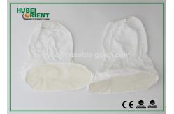 China Durable White Disposable Tyvek Boot Cover , Shoe Protector Booties supplier