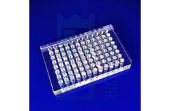 China CNC Custom Quartz 96 Well Plate Transparent Non Frosted supplier