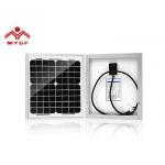Exterior 10 Watt Monocrystalline Solar Panel With Aluminum Frame Stable for sale