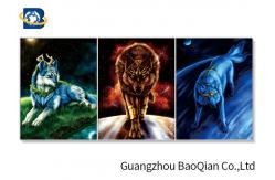 China High Resolution Home Decorative 3d Animal Wolf  Pictures With Frame supplier