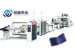 China Full Automatic Plastic PET Sheet Extrusion Line Multiple Feed SIEMENS Control System supplier