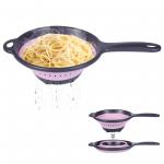 Reusable Silicone Collapsible Colander Vegetable Strainer Portable