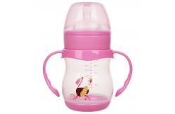 China ISO 160ml Double Handle PP Newborn Baby Milk Bottle supplier