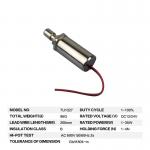 High Temperature Resistance 35W 8mm 24v Push Pull Solenoid