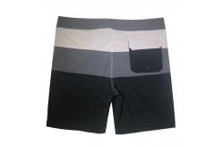 China Plain Surf Custom Beach Shorts , Drawstring Beach Shorts Drying Splash Proof supplier