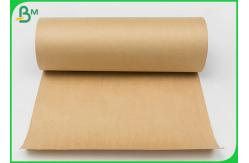 China 100gsm Good Strength Roll Brown Kraft Paper food Grade of 31inch 43inch Width supplier