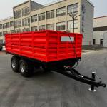 Double Axle Farm Trailer Tractor Tow Behind Dump Custom Size Available for sale