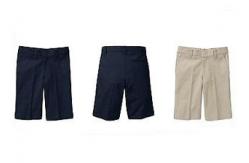 China Polyester Fabric Boys Grey School Pants Anti - Pilling With A Right Back Pocket supplier