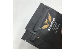 China Zipper Matte Snack Plastic Pouches Packaging Printed Three Side Sealed supplier