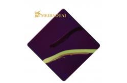 China Gold Mirror Coloured Stainless Steel Sheet GB Certified With 10C PVC Film supplier