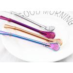 Novelty 304 Stainless Steel Straw / Creative Stainless Steel Coffee Scoop Filter for sale
