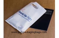China Gravure Printing 60 Micron Patch Handle Plastic Bags supplier
