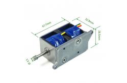 China 57.6W Double Holding Push Pull Solenoid For Cleanroom Door Lock supplier