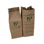ISO9001 30 Gallon Paper Leaf Bags Eco Friendly Compostable Paper Trash Bag Double Layer for sale