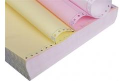 China 210mmx101mm 80 CB White CMYK Continuous Computer Printing Paper supplier
