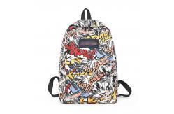 China IQC Waterproof High Student Canvas Backpack Custom Logo OEM Fashion For School supplier