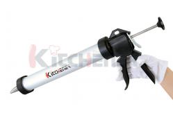 China Snack Sticks Sausage Jerky Shooter Gun With 2 Attachment Aluminum Tube Funnel Stomper supplier