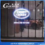Indoor 1920-3840Hz Transparent LED Video Wall Glass Screen For Advertising for sale