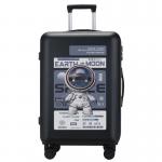 Hard Polyester Childrens Medium Size Suitcase Multiscene With Retractable Handle for sale