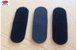 China Black Soft Unnapped Nylon Hook And Loop Touch Tape , 30 mm Width supplier