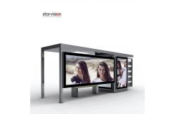 China Anti Rust 4200mm Length Smart Bus Shelter With Advertising Multi Poster supplier