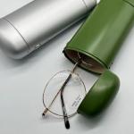 EVA Light Green Aluminum Sunglasses Storage Case Resist Compression Eyeglass for sale