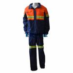 EN11611 Oem Cotton Denim Safety 300gsm Fire Retardant Suit for sale