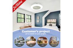 China Smart App Control 20 Inch Flush Mount LED Ceiling Fan For Bedroom supplier