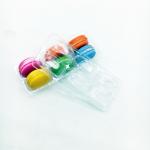 Bespoke PVC/PET plastic macaron packaging tray clear 6 cells blister tray for sale