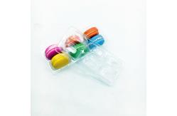 China 6 Holes Sugar PET Macaron Box Packaging Macaron Box With Clear Sleeve supplier