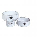 Sustainable Personalised Ceramic Dog Bowls Round Shape With Stand for sale