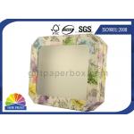 Detachable Lid Custom Printing Rigid Gift Box With Clear PVC Window OEM / ODM for sale