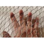 Flexible Stainless Steel Cable Netting , Ferrule Rope Mesh For Birds Parrots Fence for sale