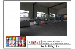 China High Performance Bottle Filling Line / Aerosol Paint Can Filling Machine Line supplier