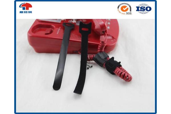 12.5MM Width 150MM Length Reusable Hook Loop Cable Ties In T Shape
